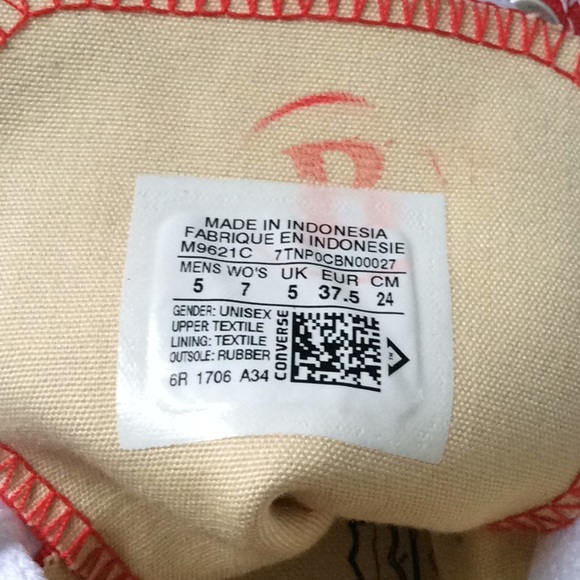 NWT Converse 🔥Adult Fabric AllStar Red HT W AUTHE - Picture 8 of 8